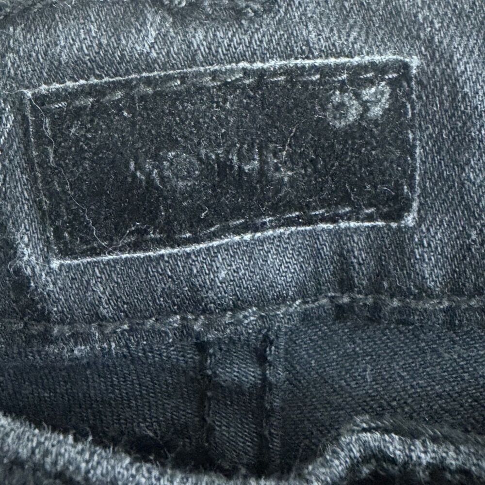 mother the mid rise dazzler ankle skinny black jeans not guilty wash 33 stretchy - Picture 9 of 13